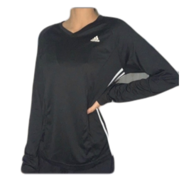 long sleeve v neck workout top